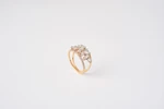 Anello Mille e una Notte in oro giallo 18kt con costellazione di diamanti multi-taglio, Monica Candido Gioielli Milano miniatura 2