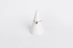 Anello Rendez-Vous in oro rosa 18kt con tormalina verde muschio taglio marquise, Monica Candido Gioielli Milano miniatura 2