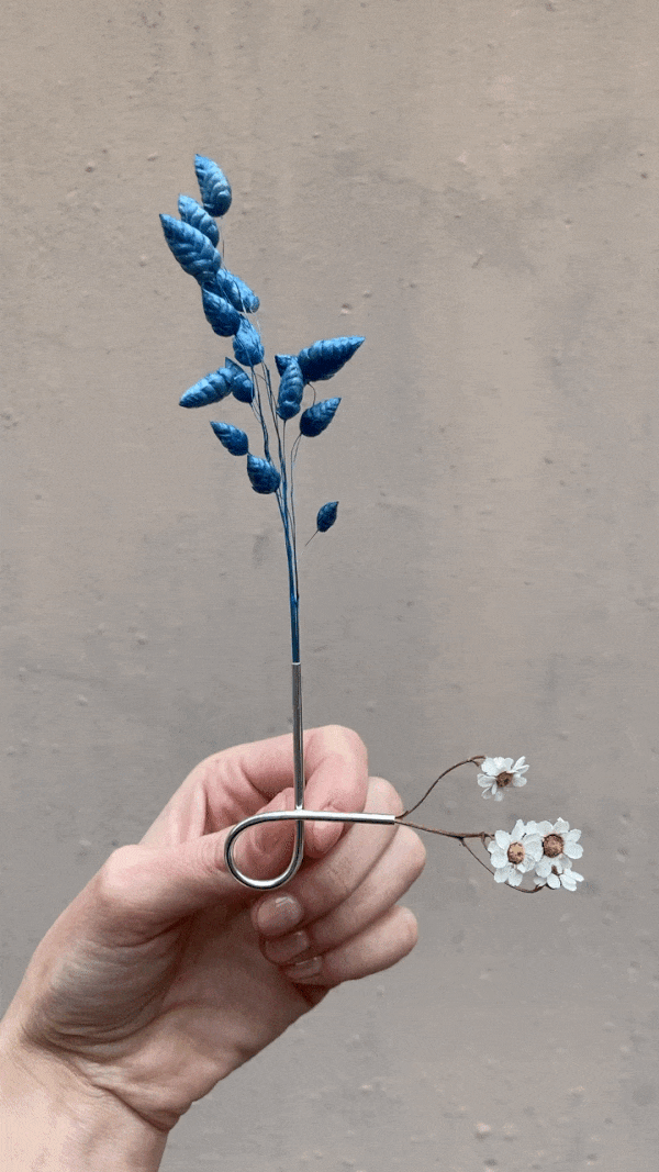Spilla Craspedia animata