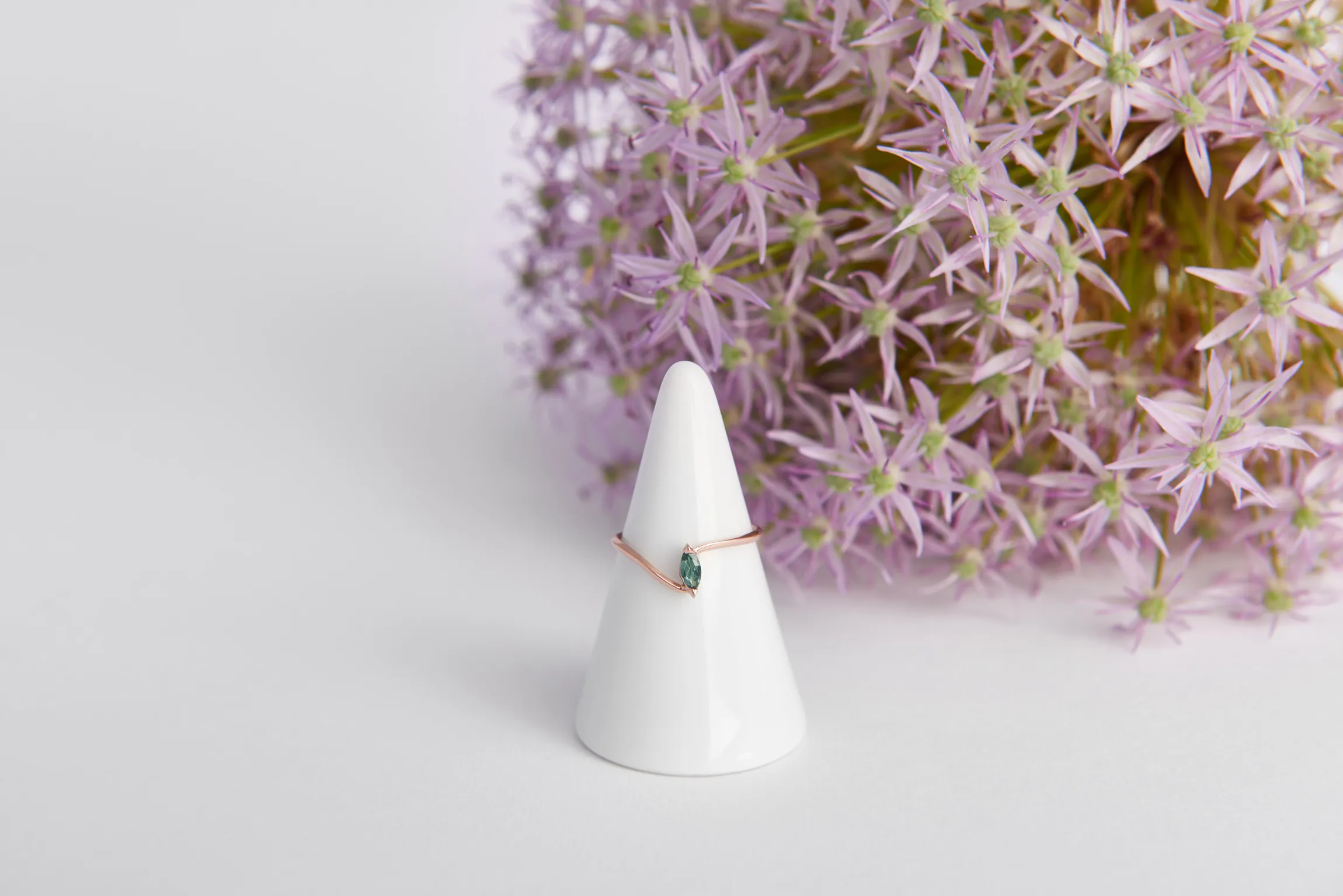 Anello Rendez Vous in oro rosa 18kt con tormalina