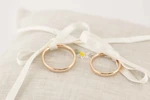 Fedi nuziali comode comfort fit artigianali in oro 18kt, Monica Candido Gioielli Milano miniatura 10