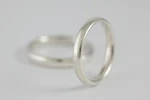 Fedi nuziali comode comfort fit artigianali in oro 18kt, Monica Candido Gioielli Milano miniatura 7