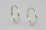 Fedi nuziali comode comfort fit artigianali in oro 18kt, Monica Candido Gioielli Milano miniatura 9