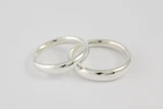 Fedi nuziali comode svasate artigianali in oro 18kt con profilo svasato, Monica Candido Gioielli Milano miniatura 9