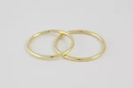 Fedi nuziali a filo artigianali in oro 18kt, sottili e raffinate, Monica Candido Gioielli Milano miniatura 5