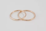 Fedi nuziali a filo artigianali in oro 18kt, sottili e raffinate, Monica Candido Gioielli Milano miniatura 8