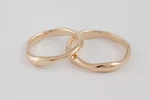 Fedi nuziali fluide artigianali in oro 18kt con design organico, Monica Candido Gioielli Milano miniatura 10