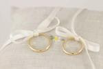 Fedi nuziali francesine artigianali in oro 18kt, Monica Candido Gioielli Milano miniatura 10