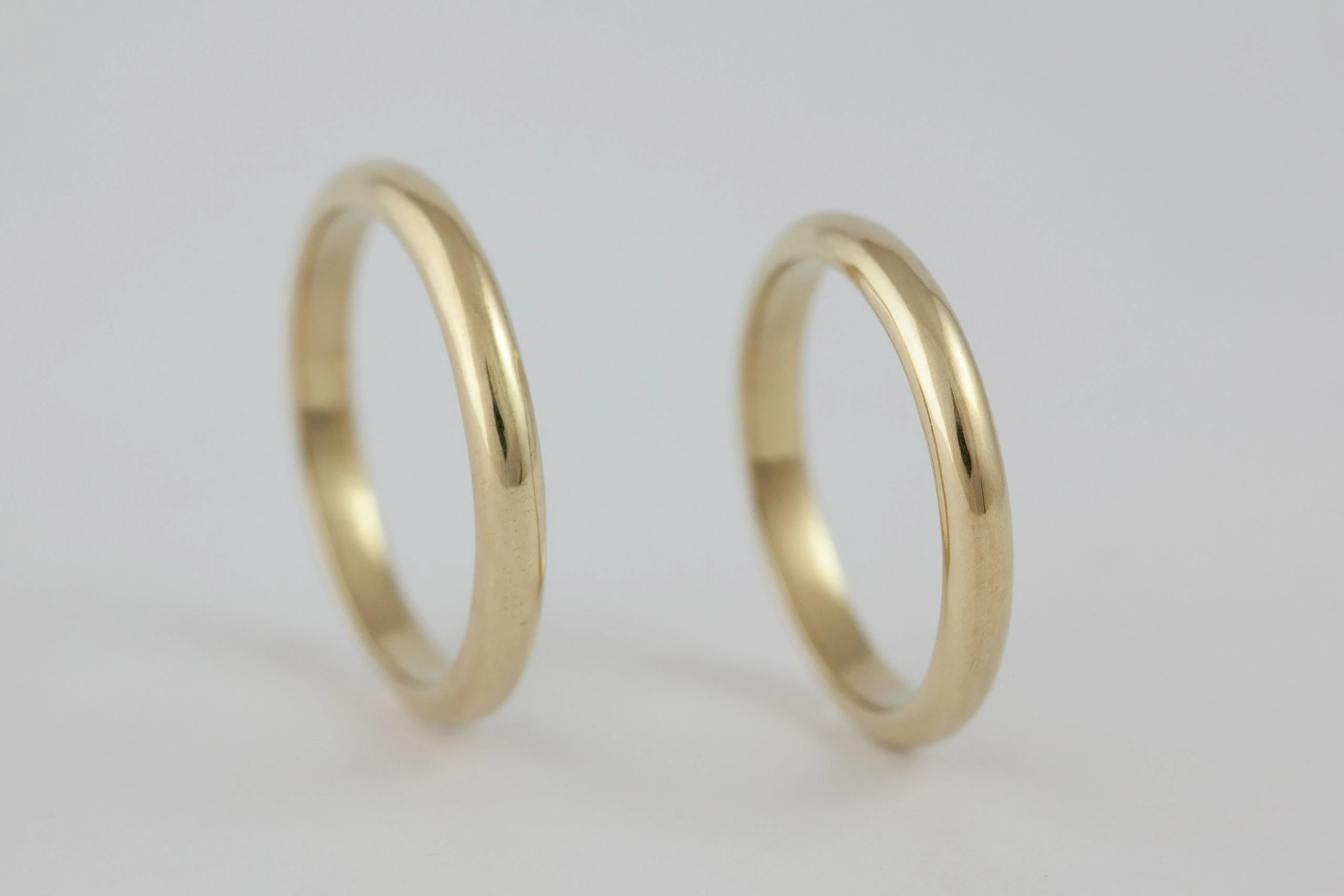 Fedi nuziali francesine artigianali in oro 18kt, Monica Candido Gioielli Milano - 9