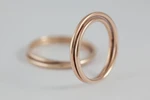 Fedi nuziali intreccio artigianali in oro 18kt con doppio filo intrecciato, Monica Candido Gioielli Milano miniatura 4