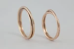 Fedi nuziali intreccio artigianali in oro 18kt con doppio filo intrecciato, Monica Candido Gioielli Milano miniatura 5
