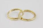 Fedi nuziali intreccio artigianali in oro 18kt con doppio filo intrecciato, Monica Candido Gioielli Milano miniatura 6