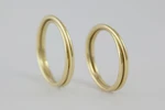 Fedi nuziali intreccio artigianali in oro 18kt con doppio filo intrecciato, Monica Candido Gioielli Milano miniatura 8